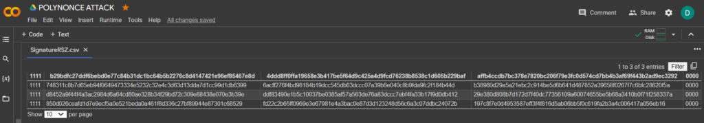 POLYNONCE ATTACK use BITCOIN signatures as a polynomial to an arbitrarily high power of 128 bits to obtain a private key